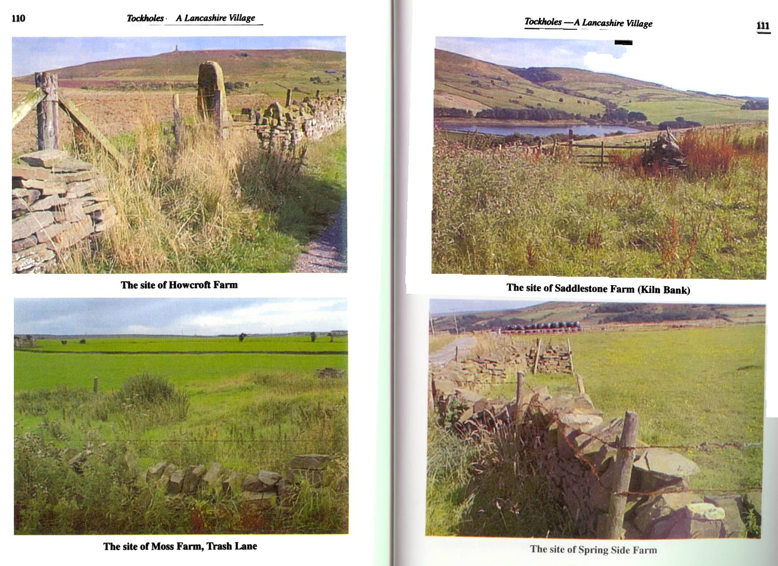 Four rural views around Tockholes in Lancashire